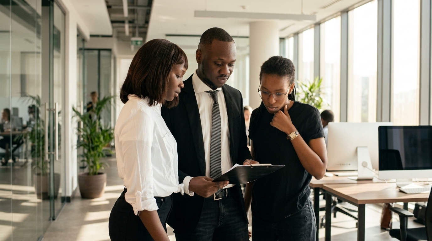 Équipe de Palou Trading Company en consultation à Dakar